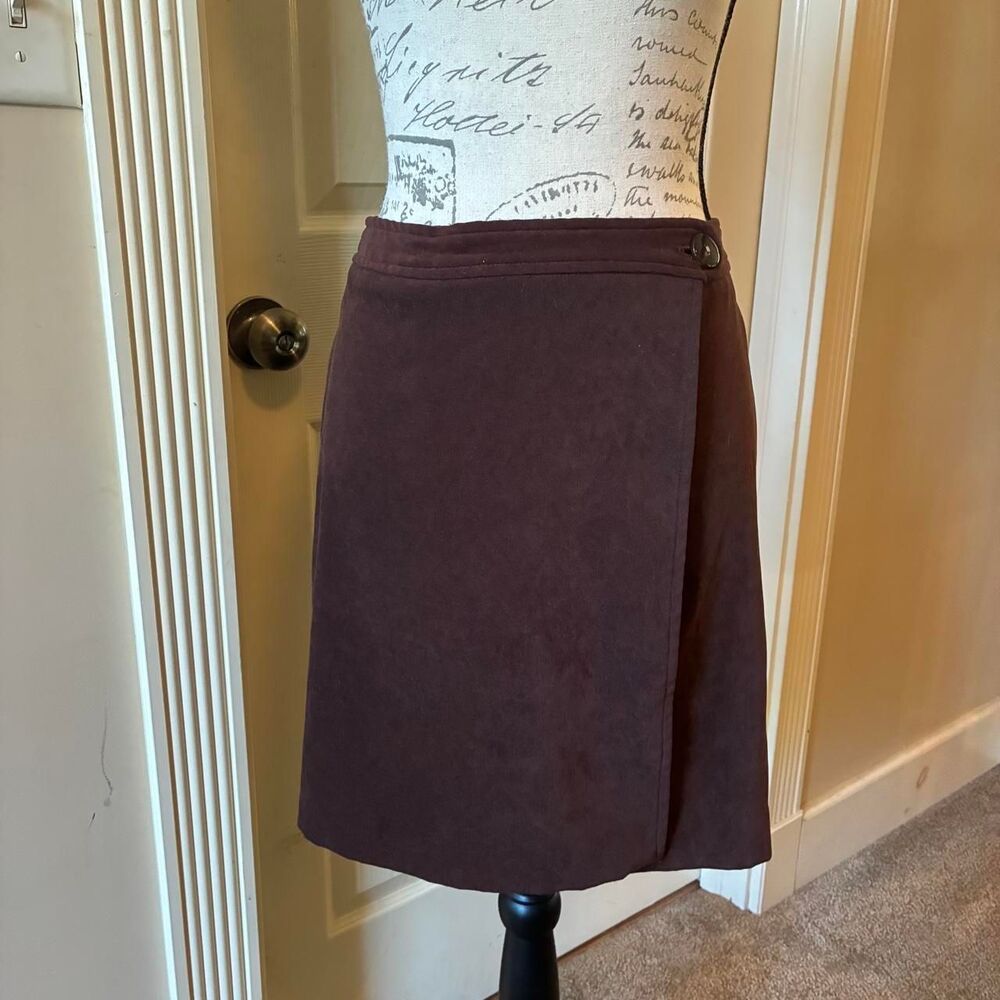 Apostrophe Women's Brown and Burgundy Skirt